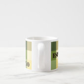 Wassermann-Vintager Schachbrett-Kaffee Espressotasse (Rückseite)