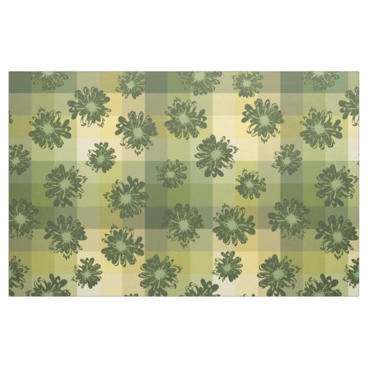 Wassermann-Vintages kariertes u. psychedelisches Stoff (Fat Quarter (45,7 x 55,9 cm))