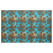 Wassermann-Vintages kariertes u. psychedelisches Stoff (Yard (91,4 cm))