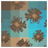 Wassermann-Vintages kariertes u. psychedelisches Stoff (Muster)