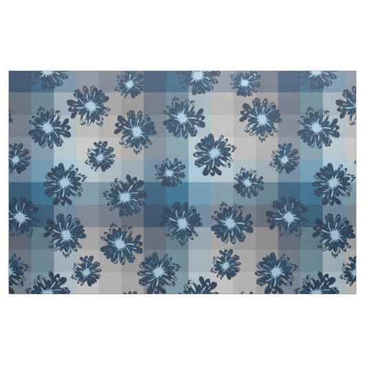 Wassermann-Vintages kariertes u. psychedelisches Stoff (Fat Quarter (45,7 x 55,9 cm))
