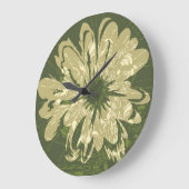 Wassermann-Vintages psychedelisches Blumen Große Wanduhr (Winkel)