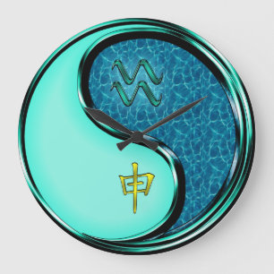 Wassermann & Wasser-Affe Große Wanduhr