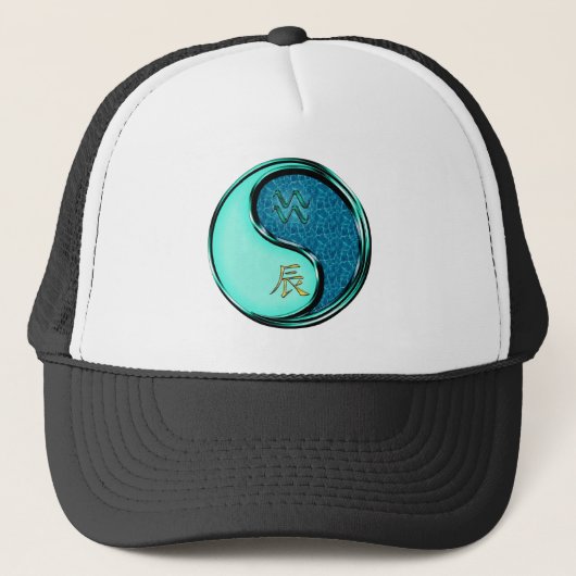 Wassermann & Wasser-Drache Truckerkappe (Vorderseite)