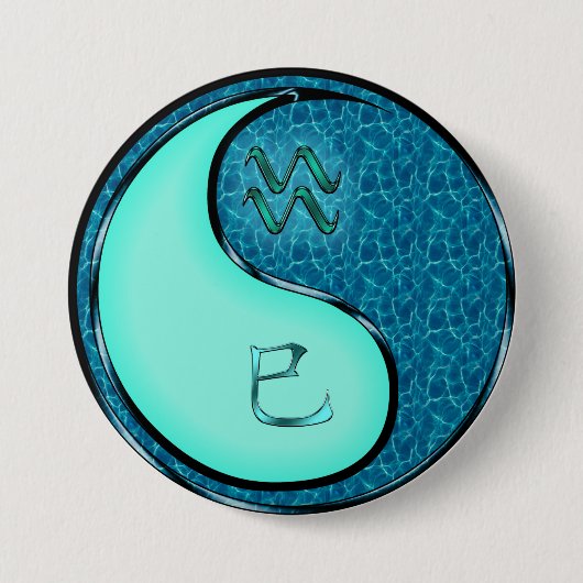 Wassermann & Wasser-Schlange Button (Vorderseite)