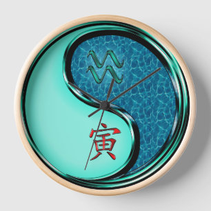 Wassermann & Wasser-Tiger Uhr