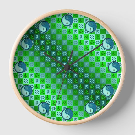 Wassermann & Wasser Ziege Uhr (Vorderseite)