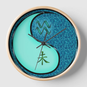 Wassermann & Wasser Ziege Uhr