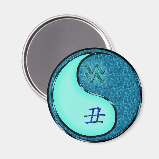 Wassermann & Wasserbüffel Magnet (Vorderseite/Rückseite)