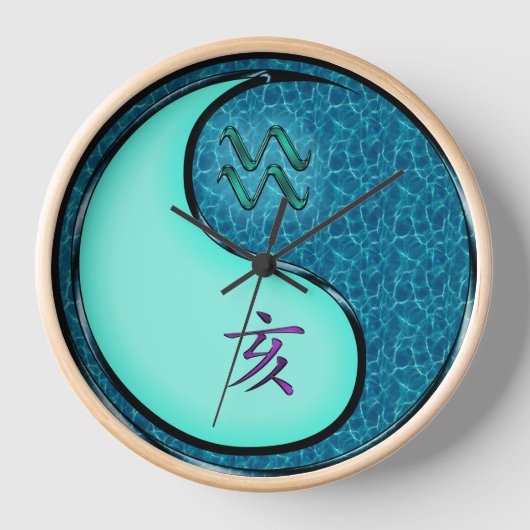 Wassermann & Wasserbüffel Uhr (Vorderseite)
