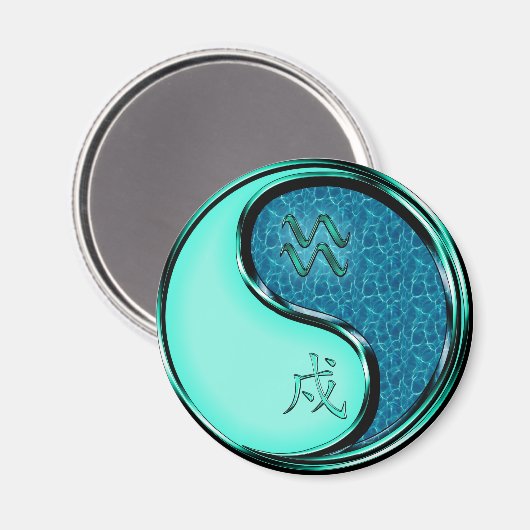 Wassermann & Wasserhund Magnet (Vorderseite/Rückseite)