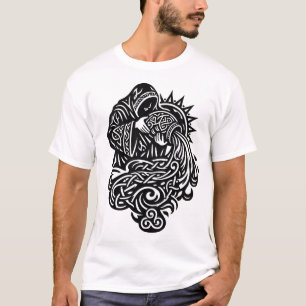 Wassermann Wasserträger — keltischer Knotwerk-Tier T-Shirt