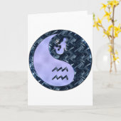 Wassermann Yin Yang Karte (Gelbe Blume)