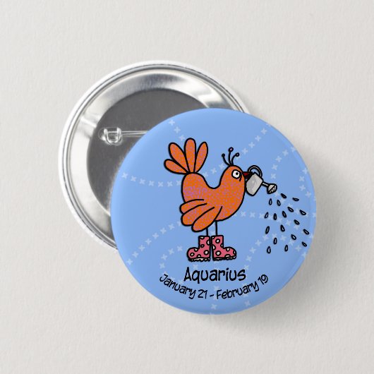 Wassermannknopf Button (Vorne & Hinten)