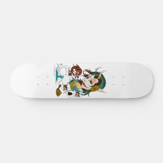 Wassermanntierkreis Skateboard (Horizontal)