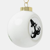 Wassermannwasserträgerastrologie-Horoskoptierkreis Keramik Kugel-Ornament (Links)