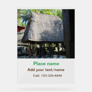 Wassermeer Strand Foto geben Namen Text Platz Somm Acrylschild