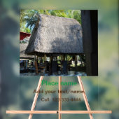 Wassermeer Strand Foto geben Namen Text Platz Somm Acrylschild (Neutral)