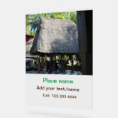 Wassermeer Strand Foto geben Namen Text Platz Somm Acrylschild (Winkel)