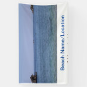Wassermeer Strand Foto geben Namen Text Platz Somm Banner (Vertikal)