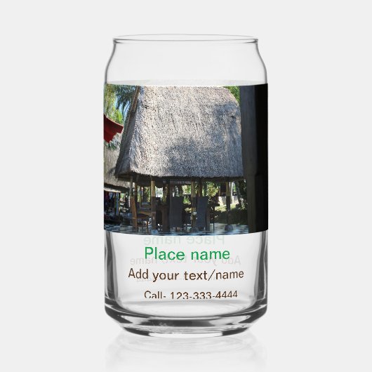 Wassermeer Strand Foto geben Namen Text Platz Somm Dosenglas (Vorderseite)