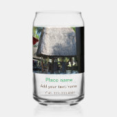 Wassermeer Strand Foto geben Namen Text Platz Somm Dosenglas (Rückseite)