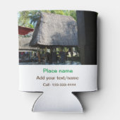 Wassermeer Strand Foto geben Namen Text Platz Somm Dosenkühler (Rückseite)