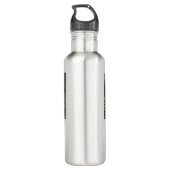 Wassermeer Strand Foto geben Namen Text Platz Somm Edelstahlflasche (Rückseite)