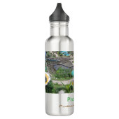 Wassermeer Strand Foto geben Namen Text Platz Somm Edelstahlflasche (Links)