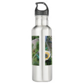 Wassermeer Strand Foto geben Namen Text Platz Somm Edelstahlflasche (Rückseite)