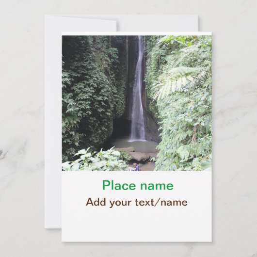 Wassermeer Strand Foto geben Namen Text Platz Somm Einladung (Vorderseite)