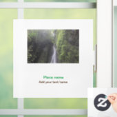 Wassermeer Strand Foto geben Namen Text Platz Somm Fensteraufkleber (Zuhause)