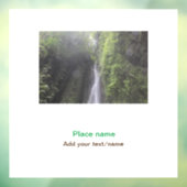 Wassermeer Strand Foto geben Namen Text Platz Somm Fensteraufkleber (Blatt 3)