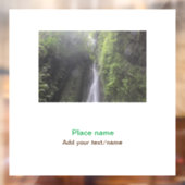 Wassermeer Strand Foto geben Namen Text Platz Somm Fensteraufkleber (Blatt 2)