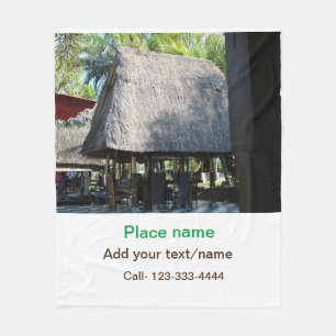 Wassermeer Strand Foto geben Namen Text Platz Somm Fleecedecke