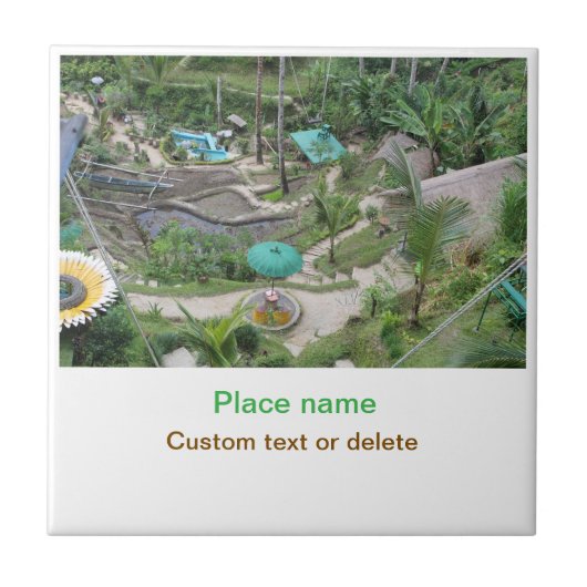 Wassermeer Strand Foto geben Namen Text Platz Somm Fliese (Vorderseite)