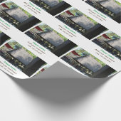 Wassermeer Strand Foto geben Namen Text Platz Somm Geschenkpapier (Ecke)