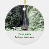 Wassermeer Strand Foto geben Namen Text Platz Somm Keramik Ornament (Vorne)