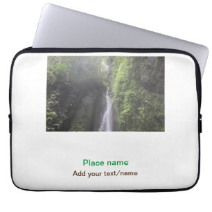 Wassermeer Strand Foto geben Namen Text Platz Somm Laptopschutzhülle