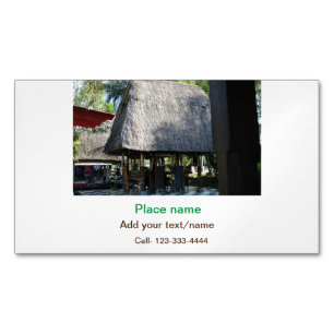 Wassermeer Strand Foto geben Namen Text Platz Somm Magnetische Visitenkarte