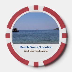 Wassermeer Strand Foto geben Namen Text Platz Somm Pokerchips