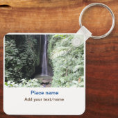 Wassermeer Strand Foto geben Namen Text Platz Somm Schlüsselanhänger (Rückseite)