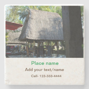 Wassermeer Strand Foto geben Namen Text Platz Somm Steinuntersetzer