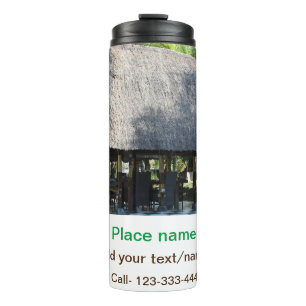 Wassermeer Strand Foto geben Namen Text Platz Somm Thermosbecher