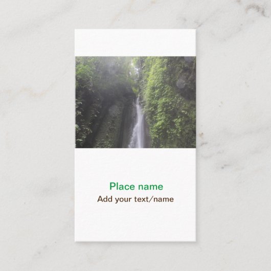 Wassermeer Strand Foto geben Namen Text Platz Somm Visitenkarte (Vorderseite)