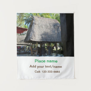 Wassermeer Strand Foto geben Namen Text Platz Somm Wandteppich