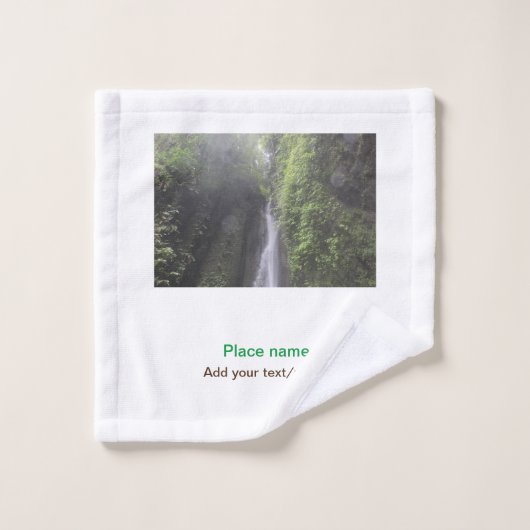 Wassermeer Strand Foto geben Namen Text Platz Somm Waschlappen (Waschlappen)