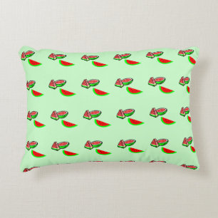 Wassermelon Accent Throw Kissen
