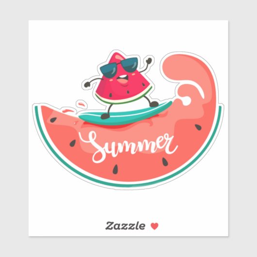 Wassermelon Aufkleber (Blatt)