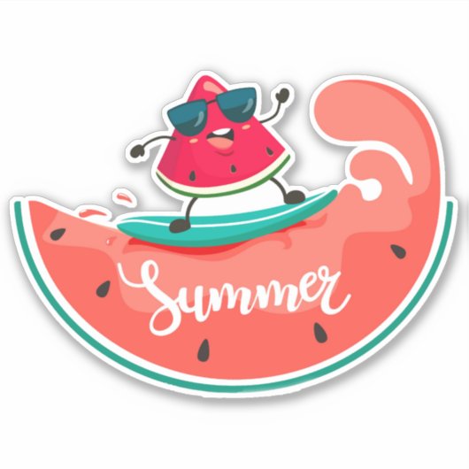 Wassermelon Aufkleber (Vorderseite)